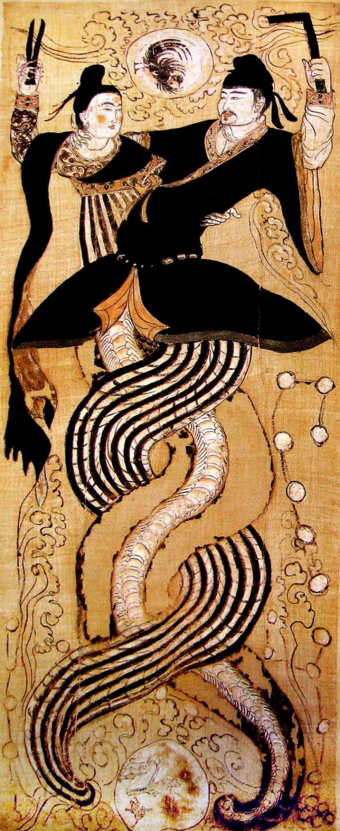 伏羲与女娲(古代帛画)